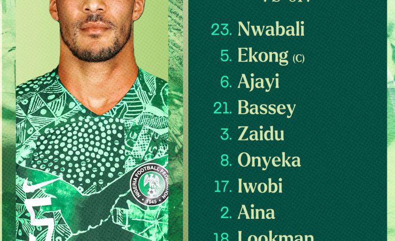 AFCON Final: Osimhen Starts As Super Eagles Make Two Changes To Line Up