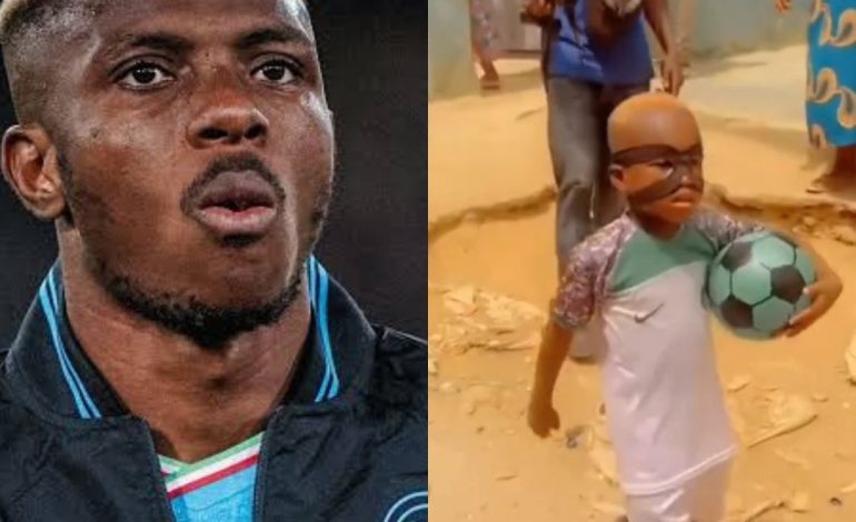 Osimhen Gifts Young Fan N2.5m For Imitating His Style