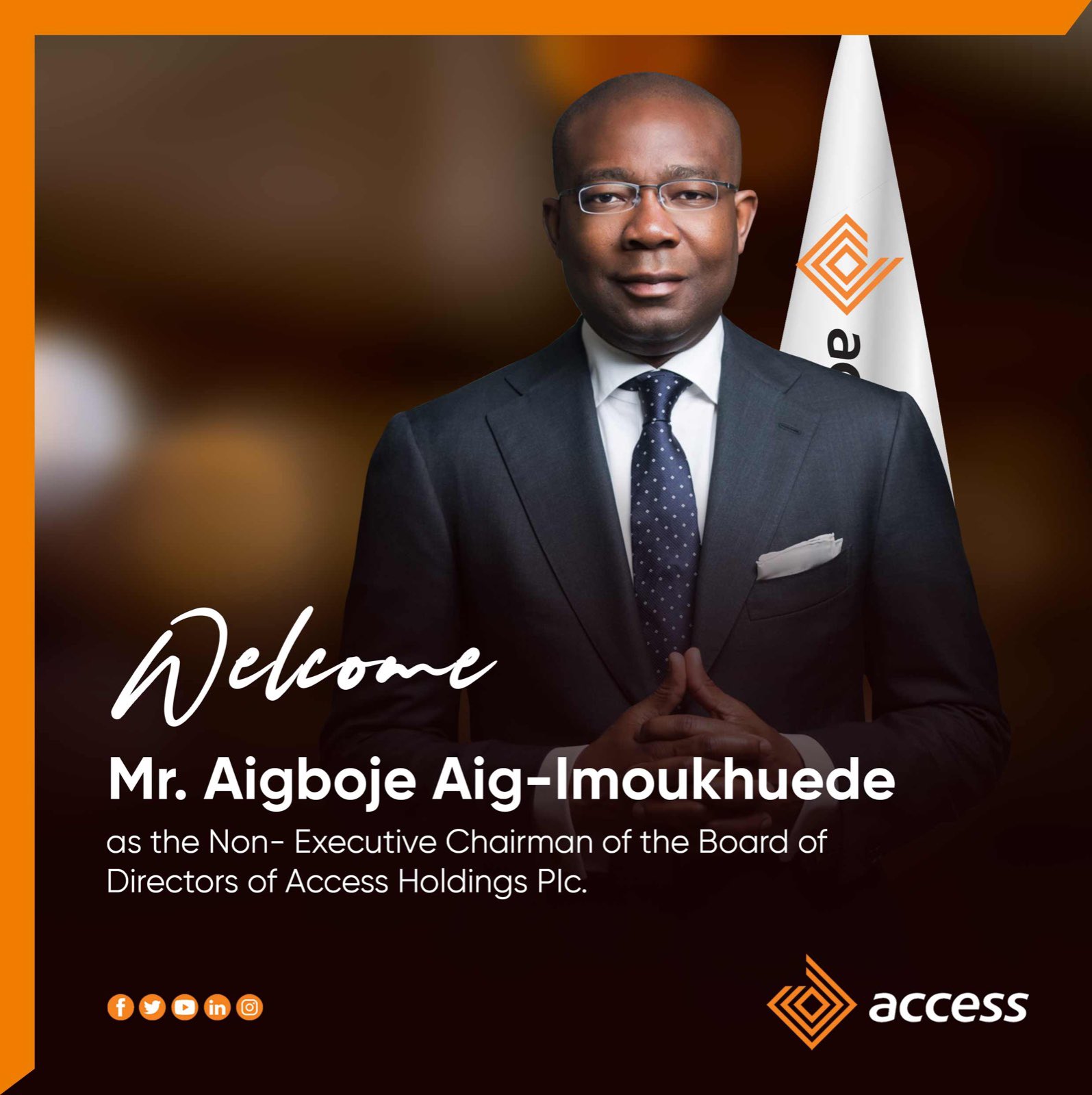 Aig-Imoukhuede Returns As Access Holdings Non-Executive Chairman