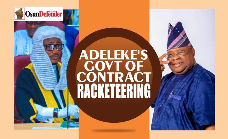 Osun Residents Demand Answers As Adeleke Awards Contract To Deputy Speaker’s Company