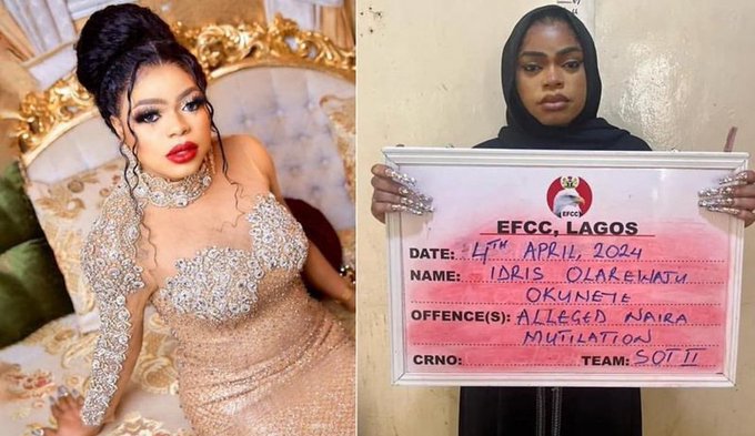 Naira Abuse: Bobrisky Sentenced To 6 Months Jail Term Without Option Of Fine