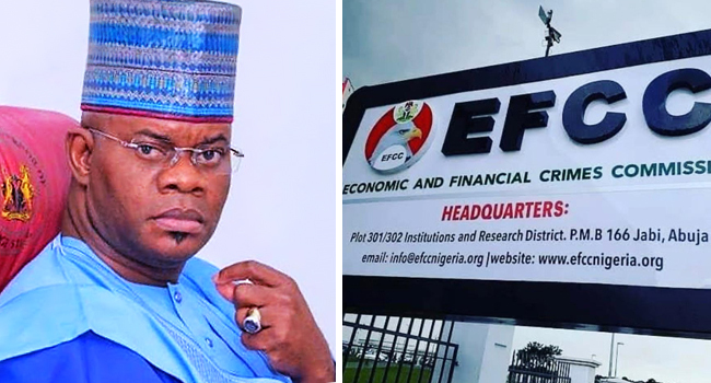 EFCC’s Appeal Contesting Prosecution Of Yahaya Bello Stalled By Judge’s Absence