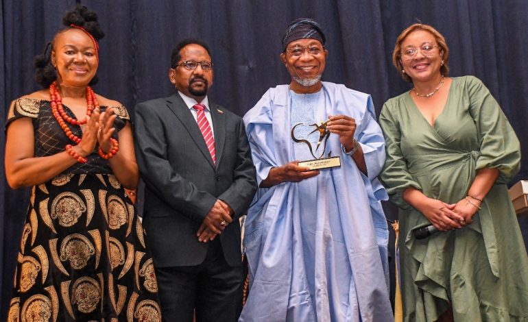 Aregbesola Bags ASTA 2024 Awards For Impacting Sports And Tourism Development In Osun