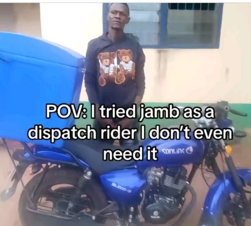 2024 UTME: Dispatch Rider Scores 366 In JAMB, Says He Doesn’t Need It