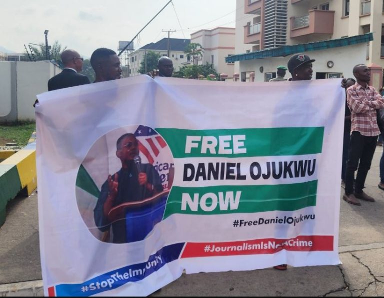 Daniel Ojukwu: Journalists, CSOs Protest Unlawful Detention Of FIJ Journalist, Demand Release