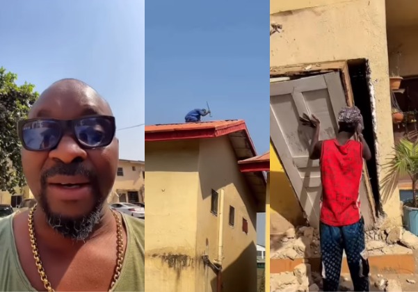 Viral Video: Fayose’s Brother Threatens To Demolish His Abuja House Over Tenants’ Failure To Pay Rent