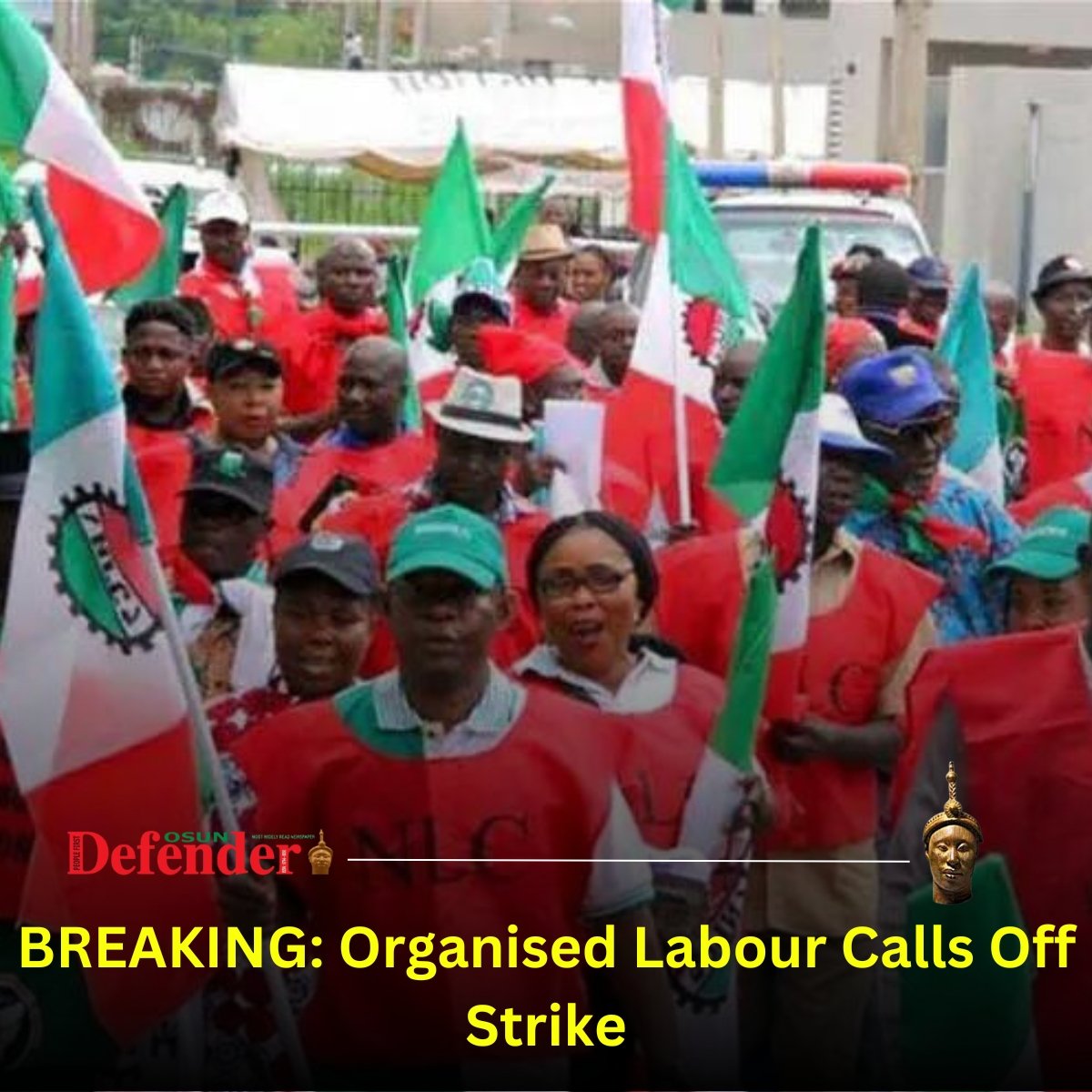 FLASH: Organised Labour Suspends Strike